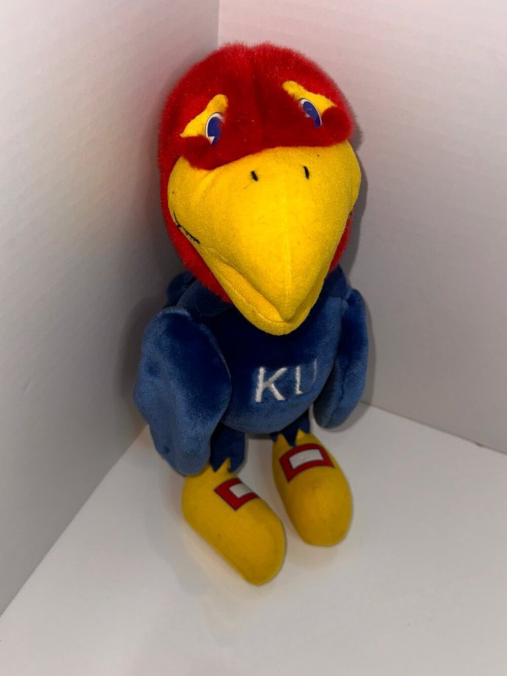 Vintage KU Jayhawk Plush University of Kansas Big Jay Mascot Herrington TBs